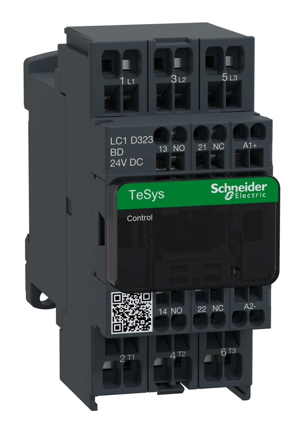 Contacteur TeSys Deca LC1D323BD — 3P, 32 A AC-3/AC-3e, commande 24 V CC