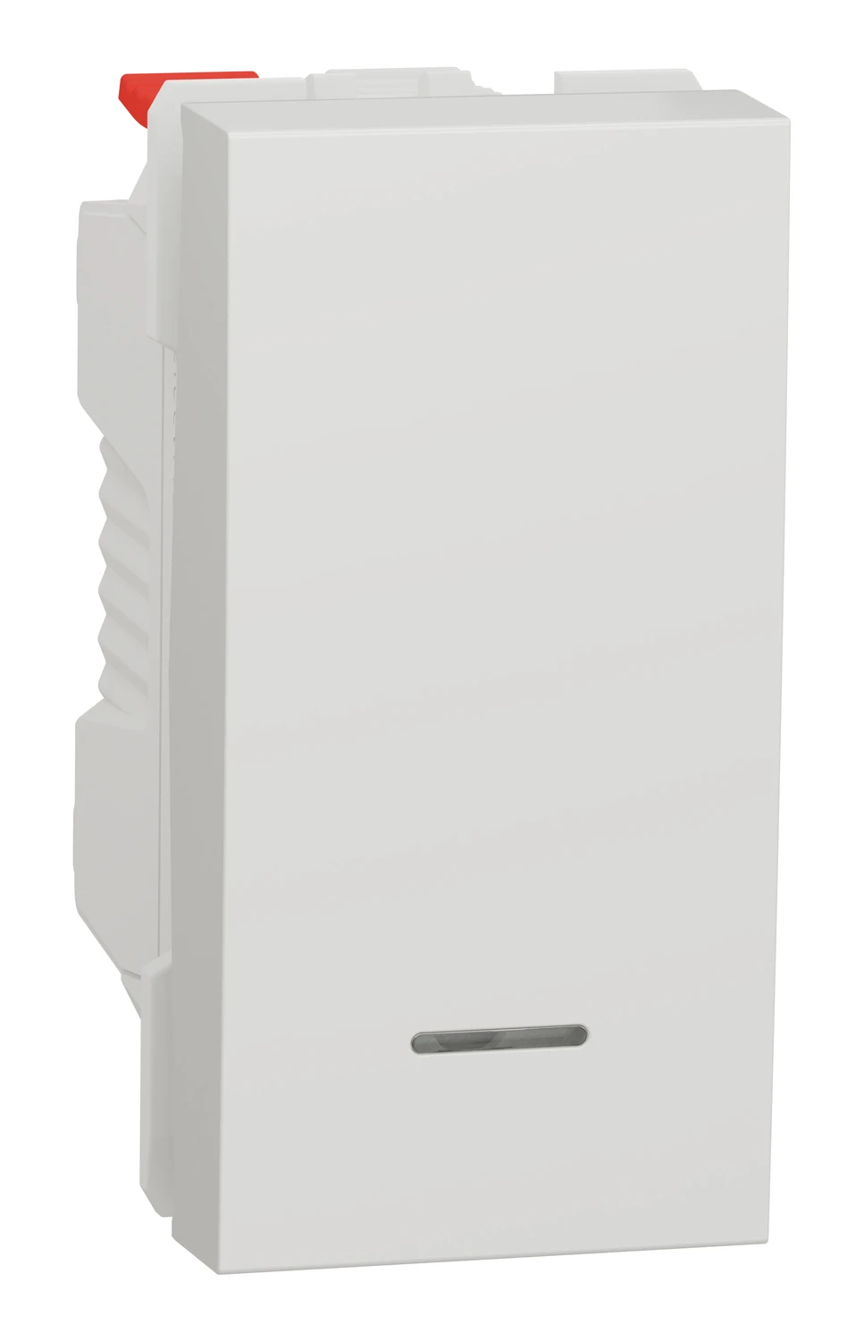 New Unica NU310618N no push button with locator lamp — white — Schneider Electric