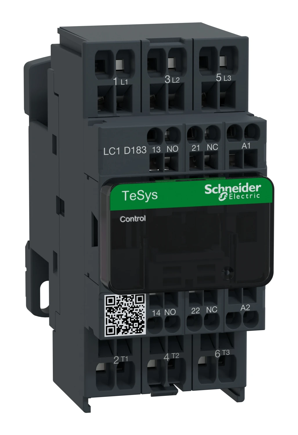 Contacteur TeSys Deca LC1D183B7 — 3P, 18 A AC-3/AC-3e, commande 24 V CA, 50/60 Hz