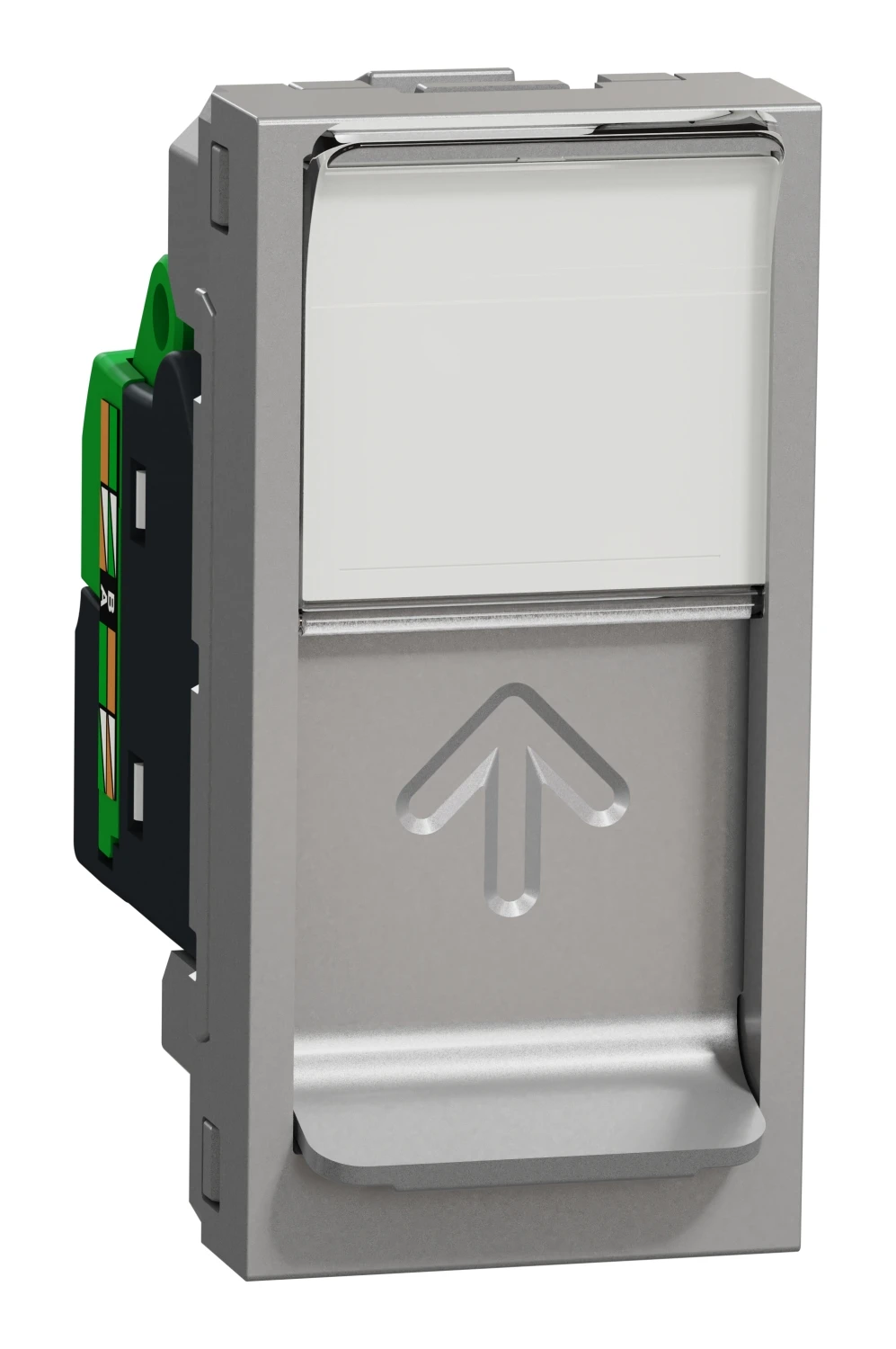 Prise RJ45 Cat.6 UTP New Unica NU341430 — aluminium
