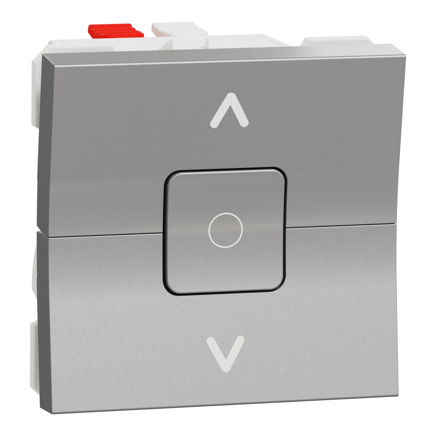 Interrupteur pour volet roulant New Unica NU320830 — aluminium — Schneider Electric