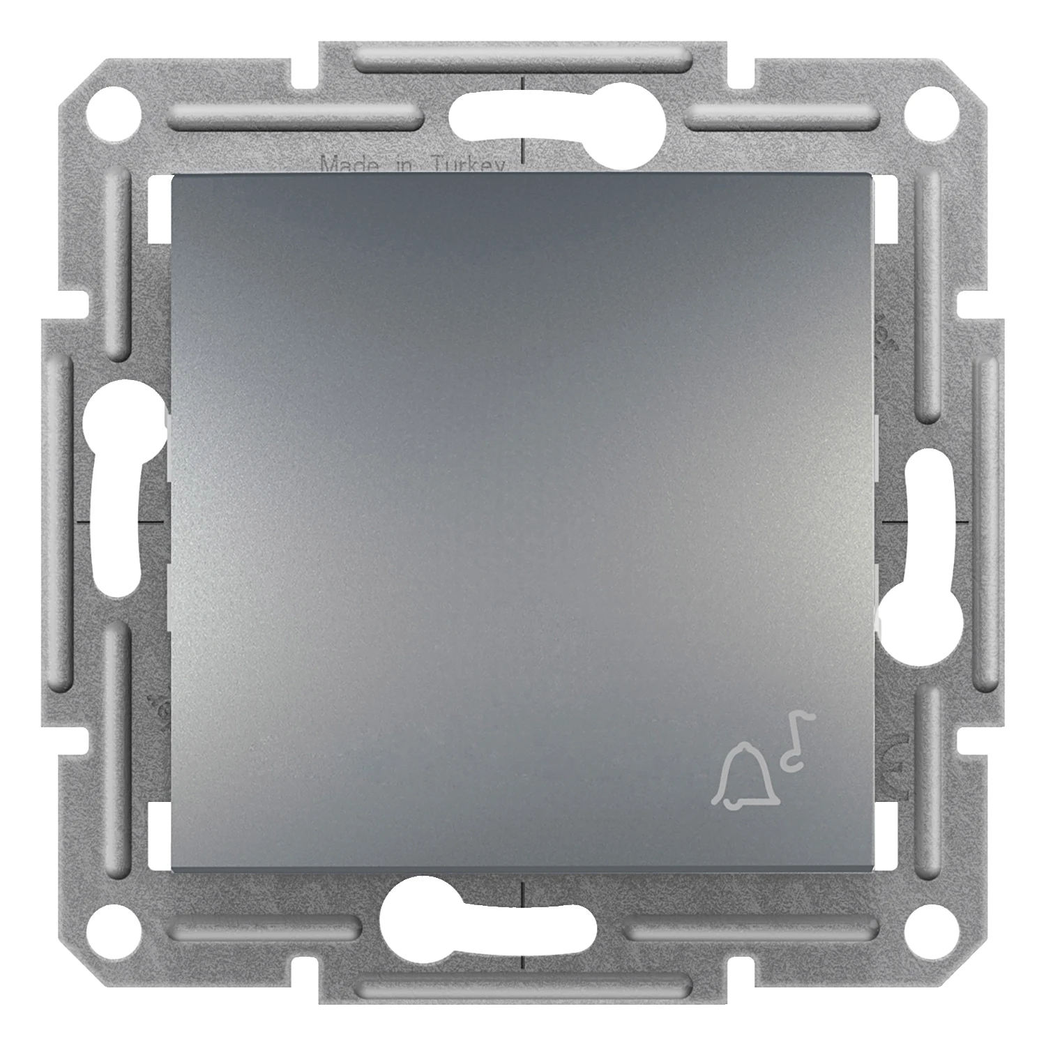 Bouton-poussoir avec symbole sonnette Asfora EPH0800162 — acier