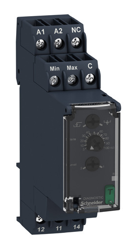 Liquid level monitoring relay RM22LG11MR — 5…100 kΩ