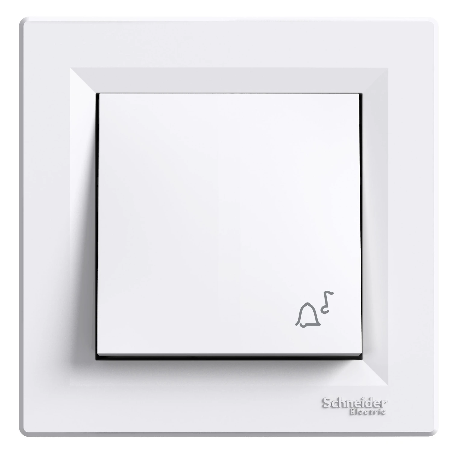 Bouton-poussoir avec symbole sonnette Asfora EPH0800121 — blanc