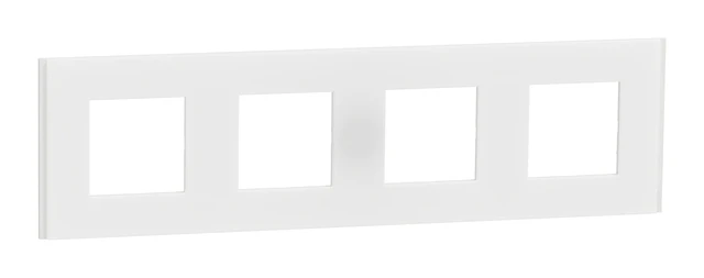 Plaque de finition New Unica NU600879 — blanc translucide