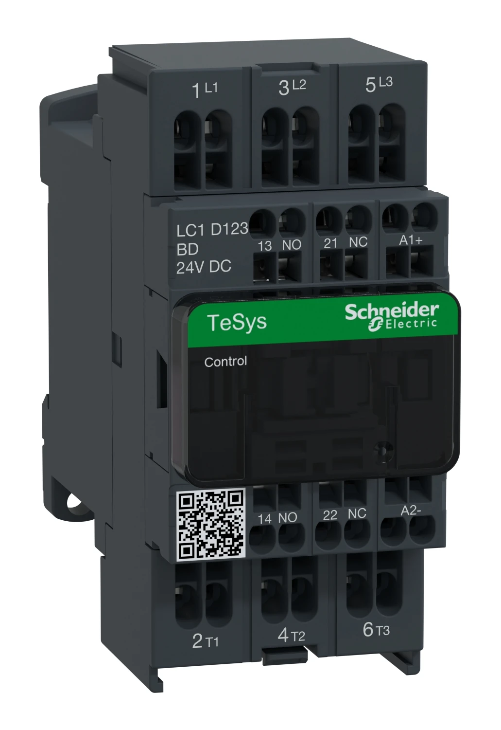 Contacteur TeSys Deca LC1D123BD — 3P, 12 A AC-3/AC-3e, commande 24 V CC