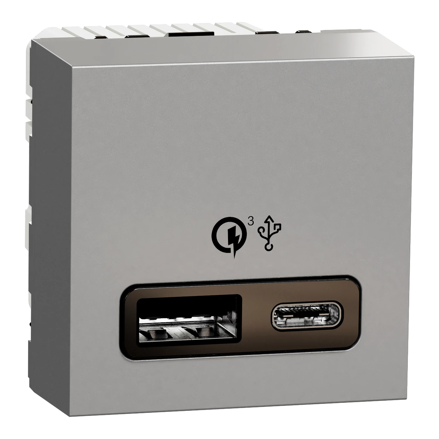Chargeur USB New Unica NU301930 — aluminium