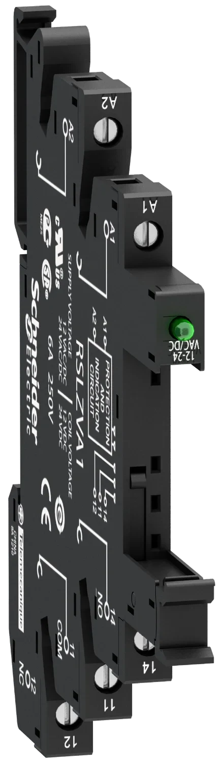 Socket for RSL slim relay RSLZVA4 — 230 V AC/DC