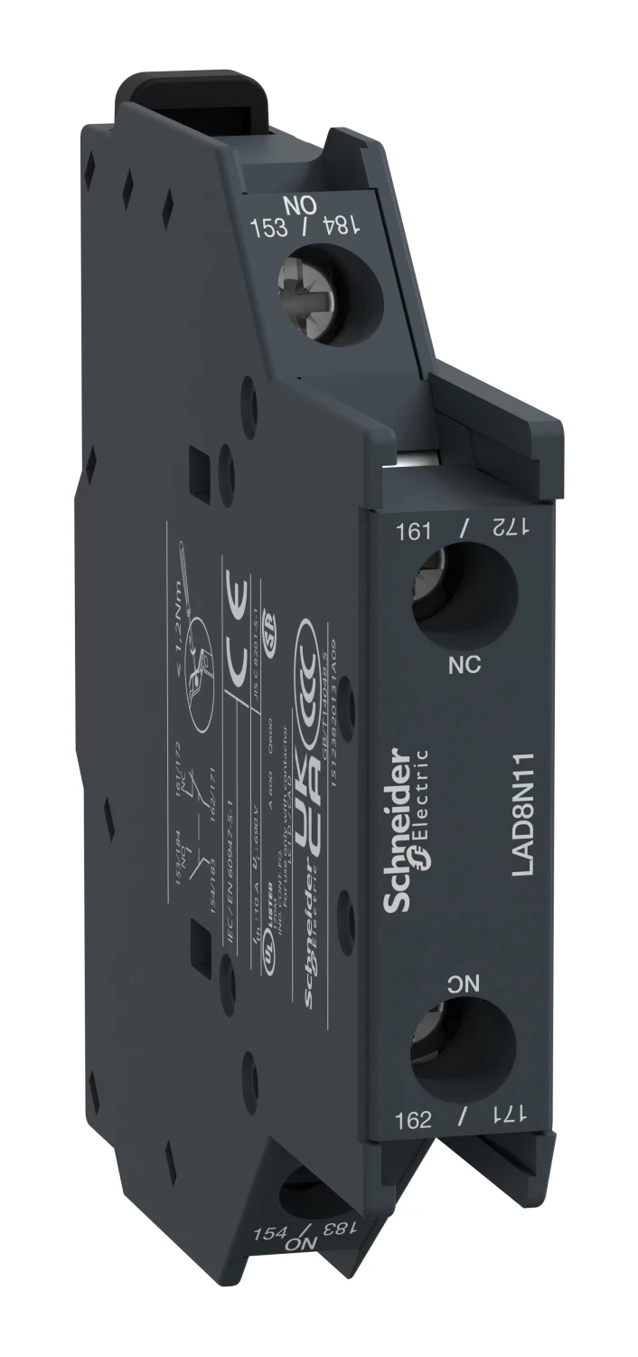 Bloc auxiliaire TeSys Deca LAD8N11 — 1 NO + 1 NF — Schneider Electric