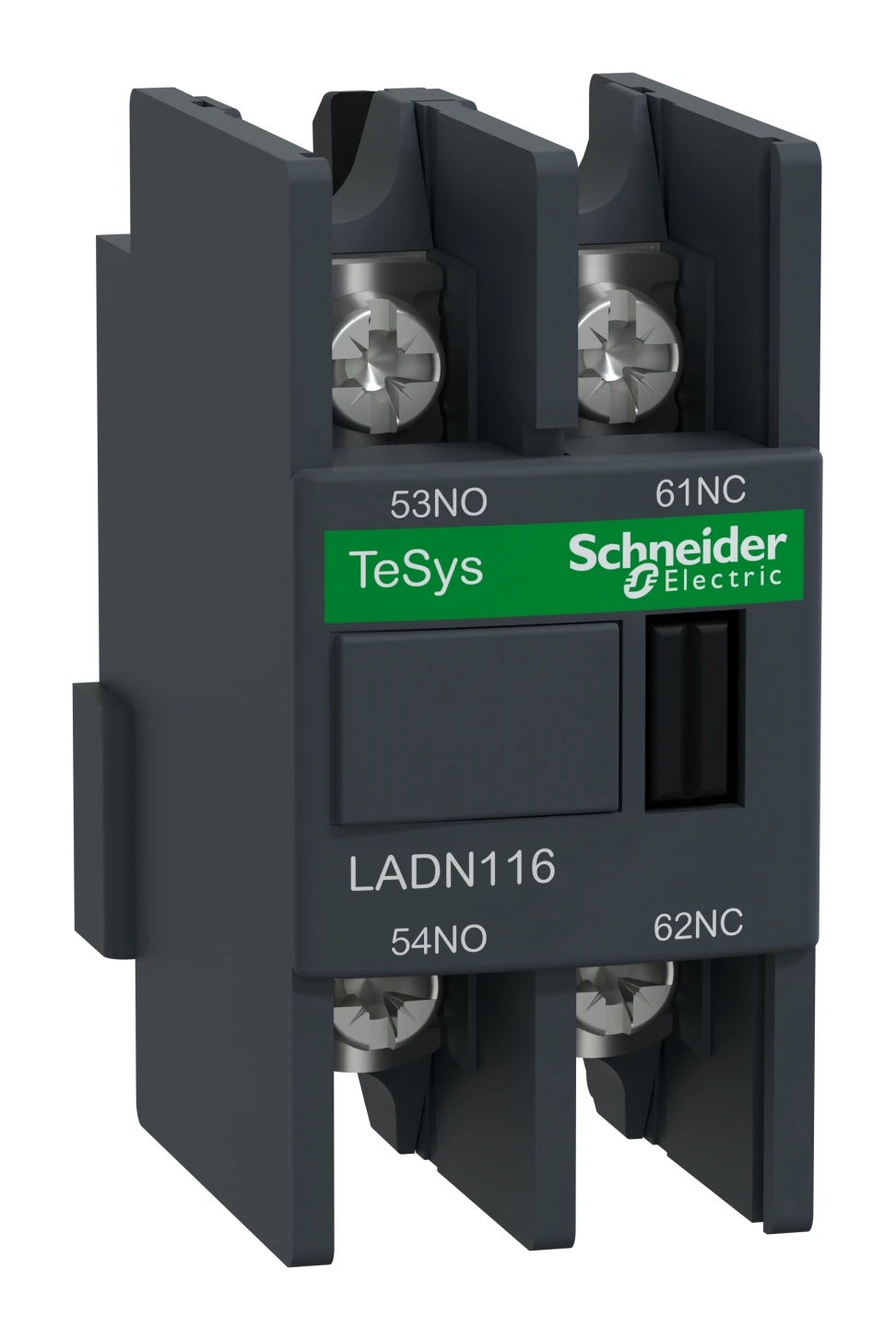 TeSys Deca LADN116 auxiliary contact block — 1 NO + 1 NC