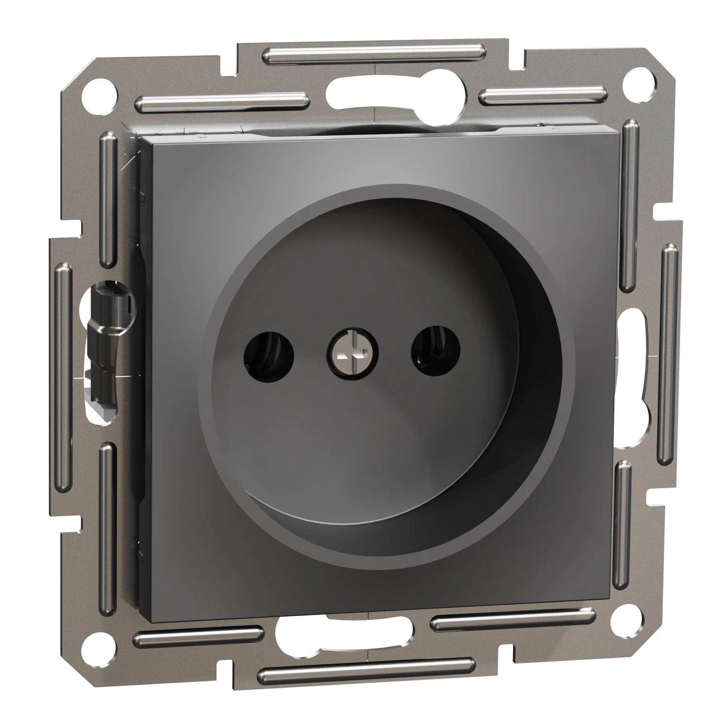 Prise de courant 2P Asfora EPH3000171 — anthracite