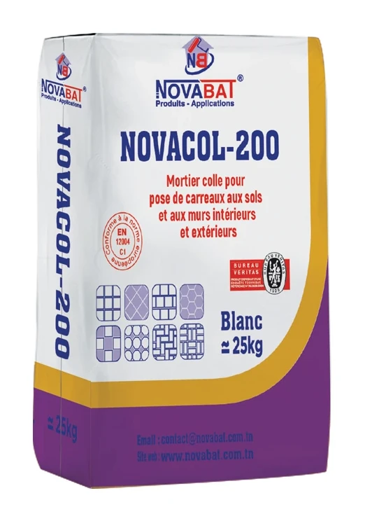 NOVACOL-200 — mortier-colle pour carrelage et mosaïque