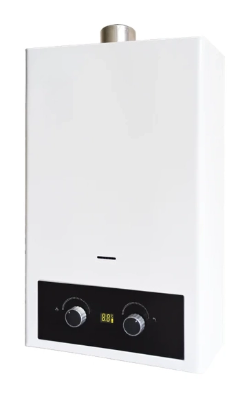 PG-09 — Gas water heater, with forced exhaust, 6–12 L/min