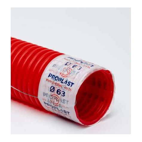 Gaine rouge ELECTROPRO BTP pour réseaux enterrés