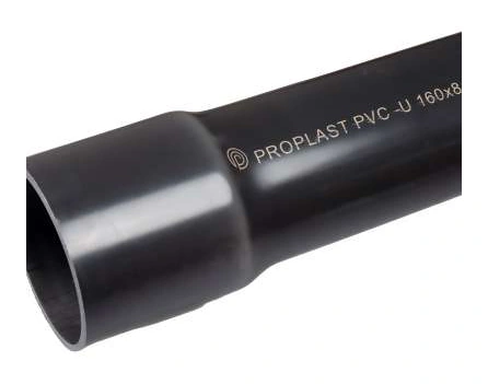 Tube PVC-U forage plein ou drainé, longueur 4 m