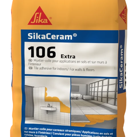 SikaCeram®-106 Extra — C1TE tile adhesive for interior wet rooms