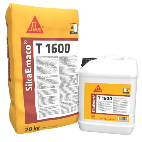 SikaEmaco® T 1600 — Rapid-setting hybrid mortar for asphalt repair