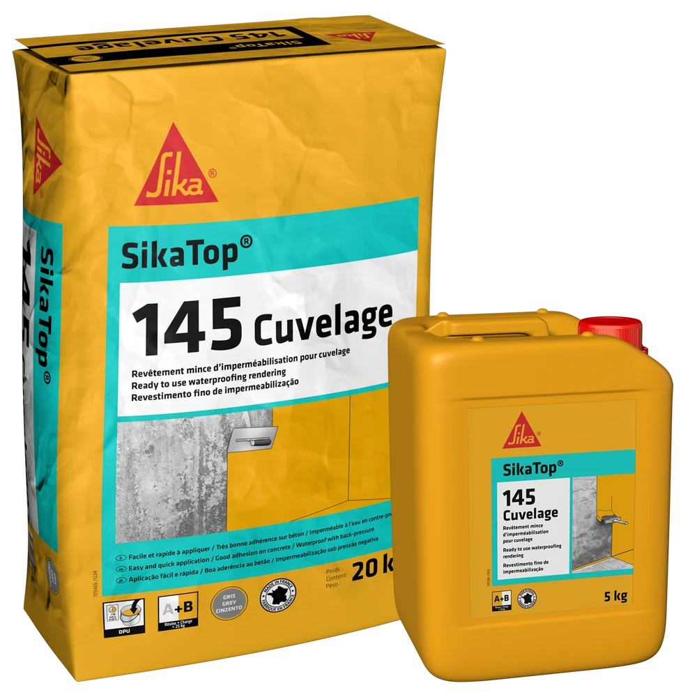 SikaTop®-145 Cuvelage — Cementitious tanking mortar