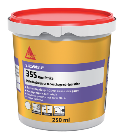 SikaWall®-355 One Strike — Lightweight interior filler