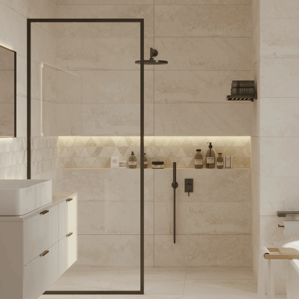 Wall tiles — marble effect collection — Rotterdam series