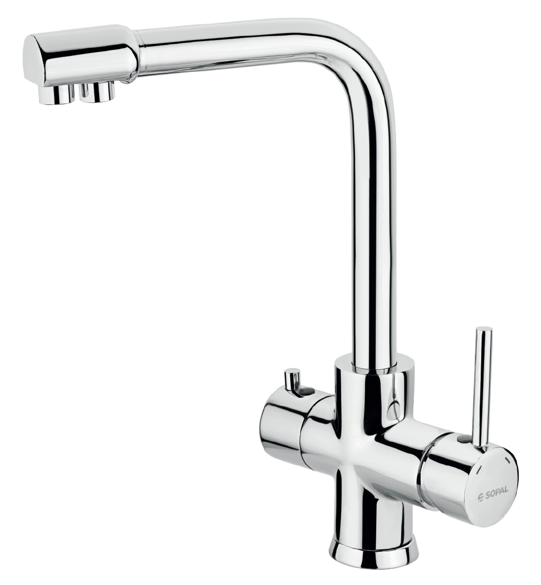 Kitchen sink mixer 3 inlets / 2 outlets Bizerte — SOPAL 06DRA04