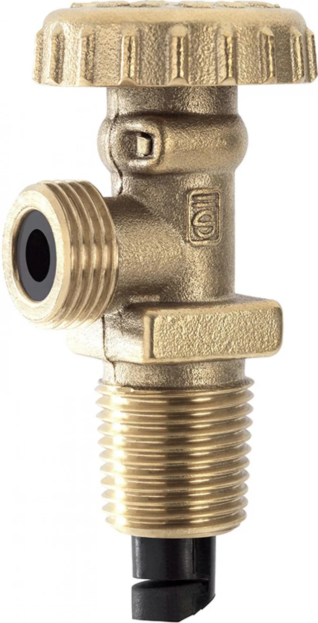 SOPAL — Manual LPG cylinder valve with male outlet and Ø42 handwheel — 25AHA01