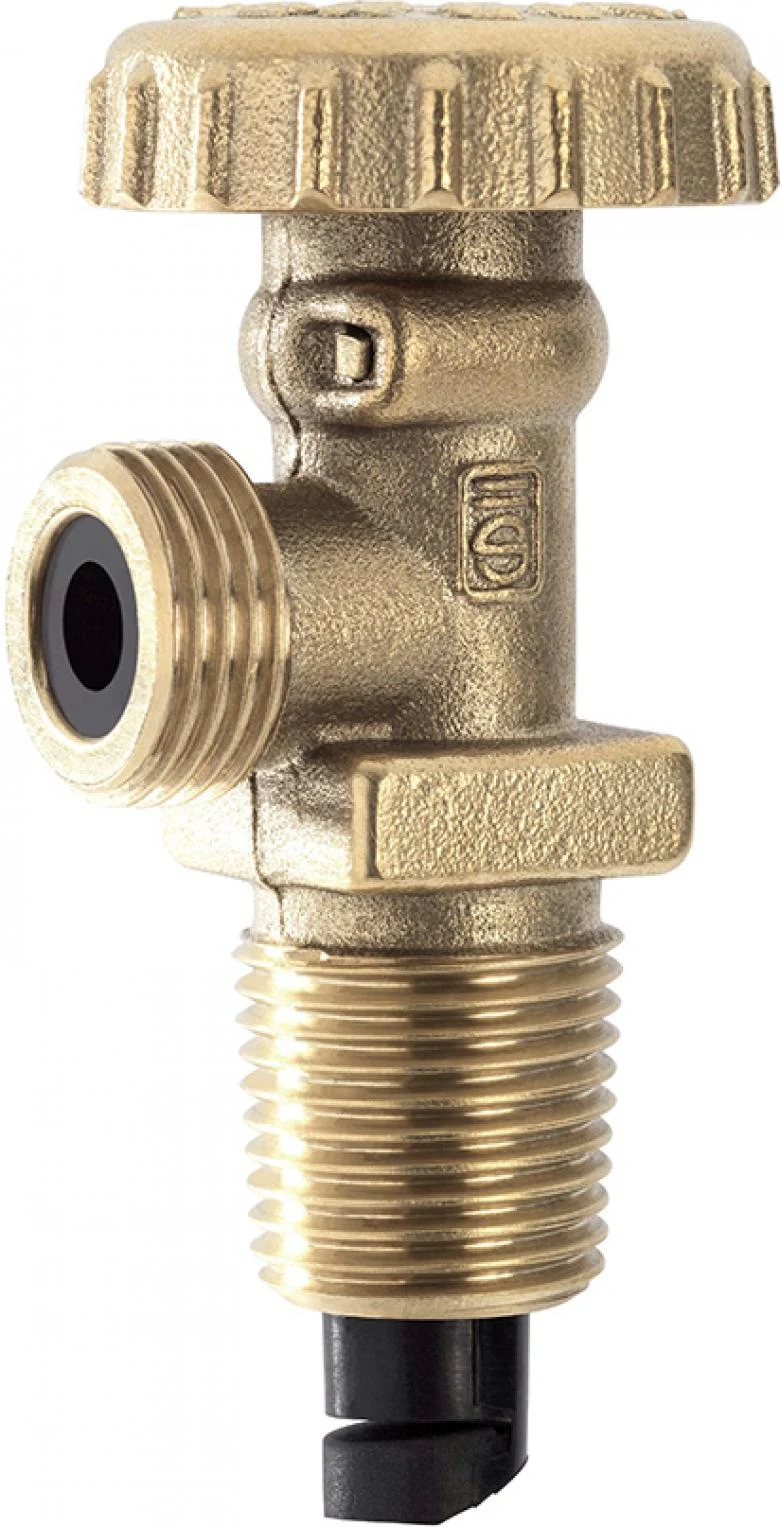 SOPAL — Manual LPG cylinder valve with male outlet and Ø42 handwheel — 25AHA01