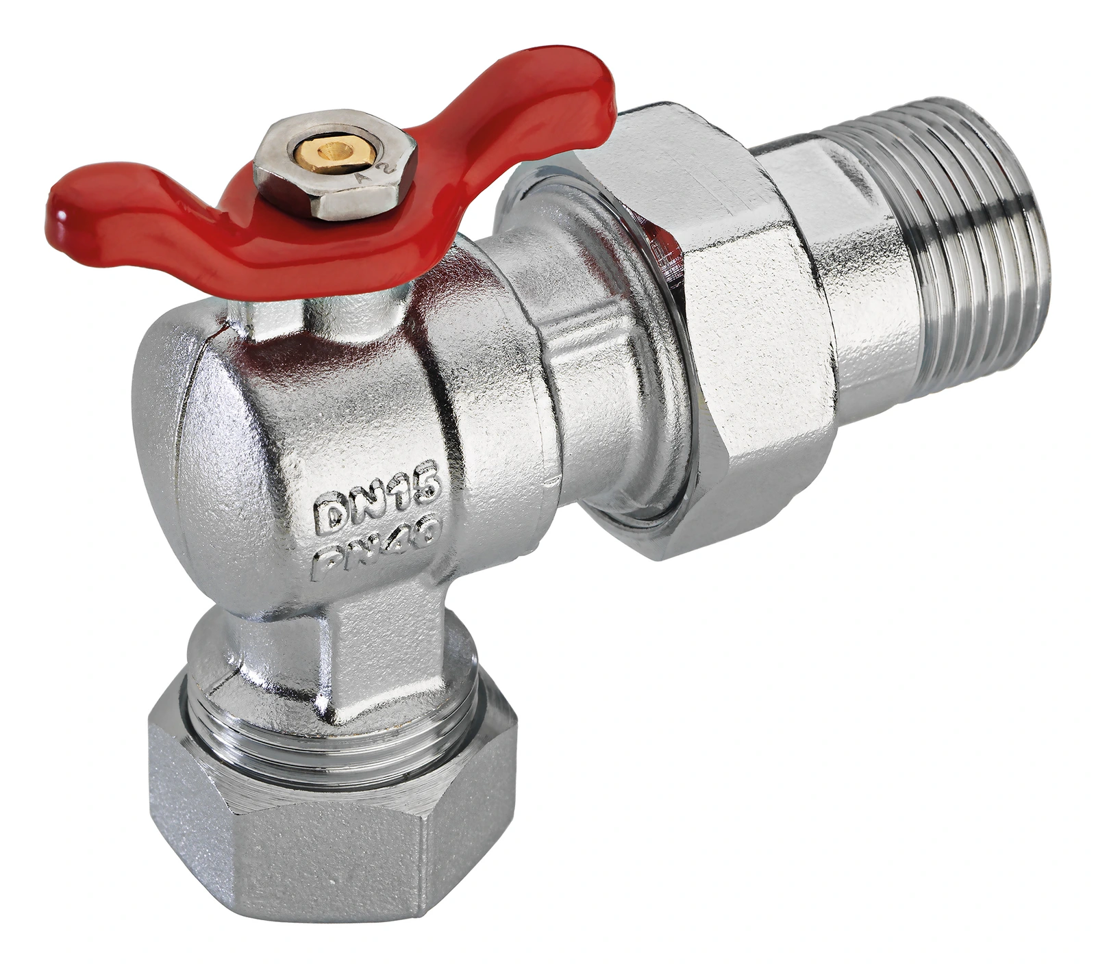 SOPAL — Ball valve angle nut + tailpiece for multilayer pipe — 01C3A03