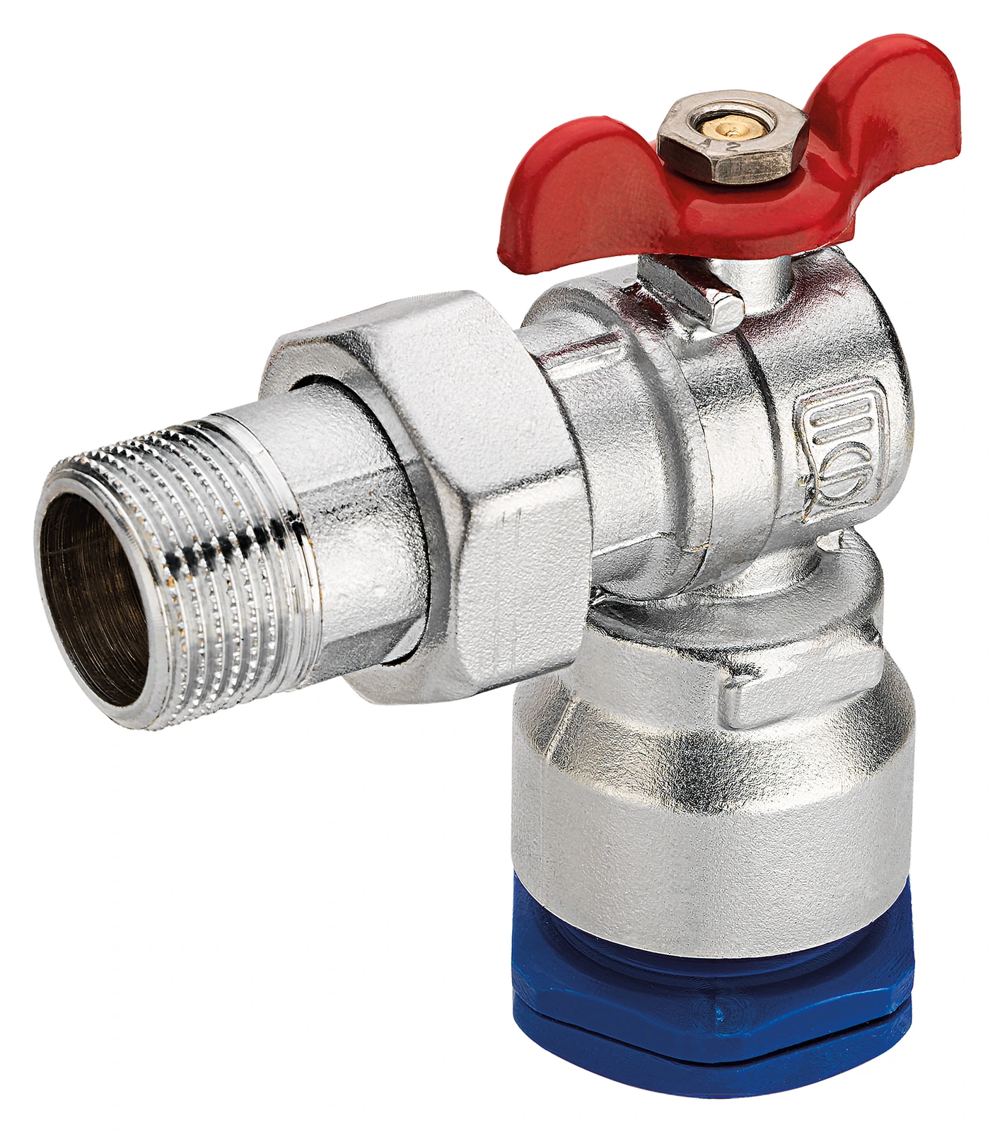 SOPAL — Ball valve angle nut + tailpiece + PE fitting SOPAFLO