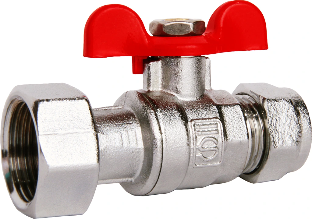SOPAL — Male ball valve with swivel nut and butterfly handle for multilayer pipe — 01GJA03