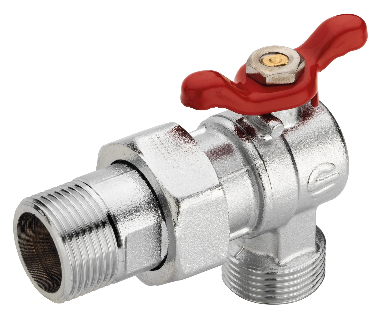 SOPAL — Ball valve angle nut + tailpiece — 01D6A03