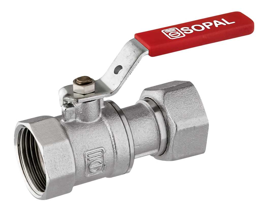 SOPAL — Ball valve female swivel nut with lever — 01D2A03