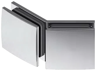 135° glass-to-glass clamp for shower screens — SOPAL