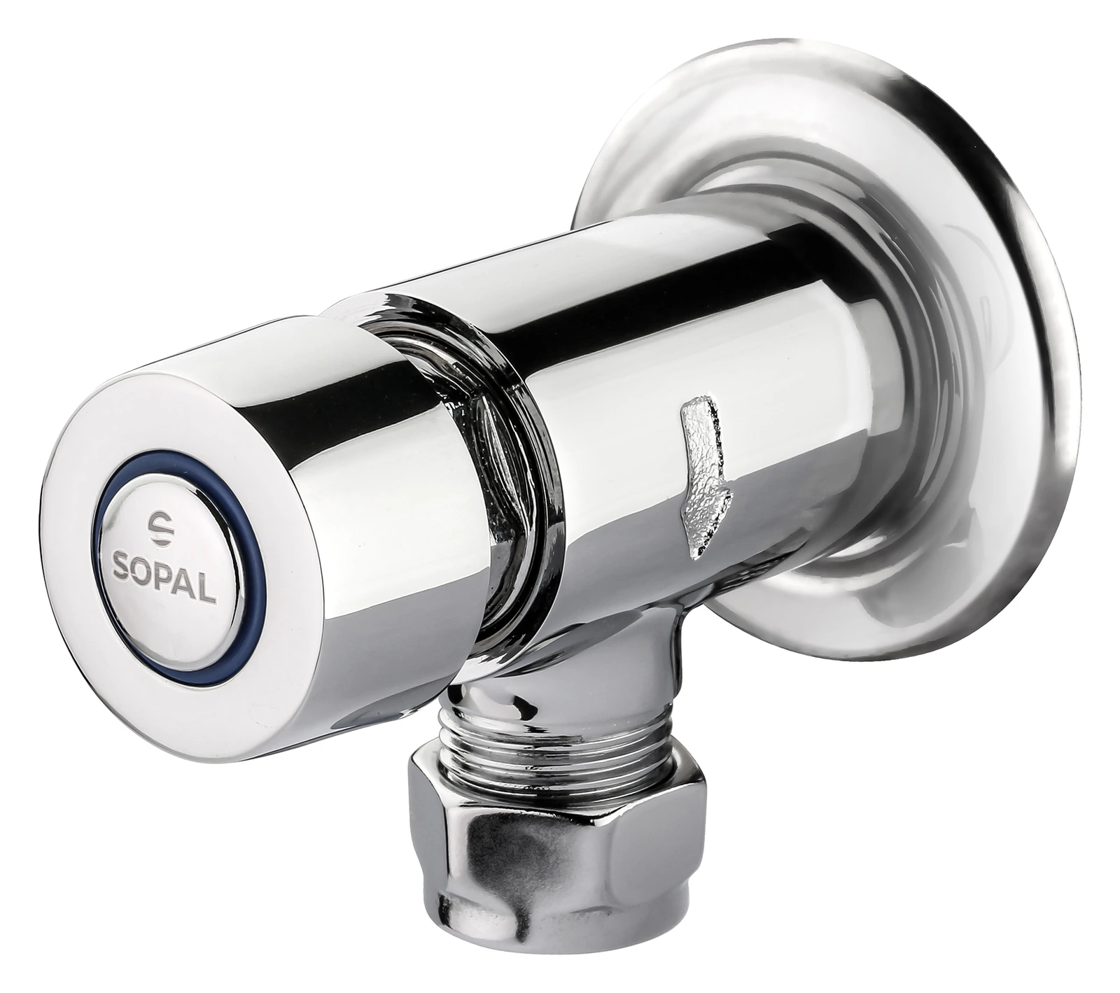 Robinet de douche temporisé entrée encastrée Pilau — SOPAL 06EAA04