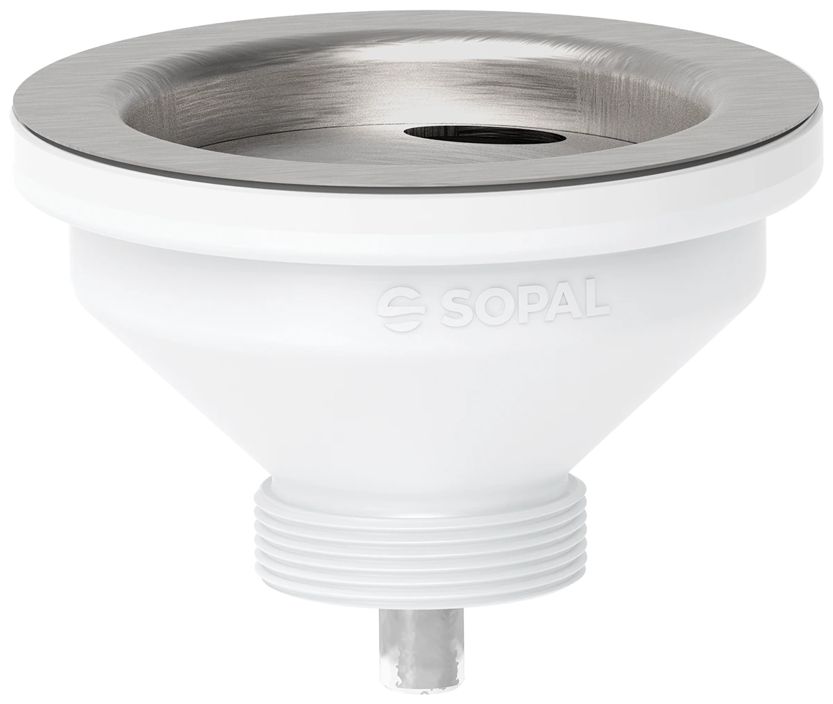Stainless steel sink waste ø90 — SOPAL