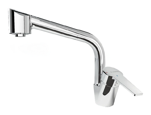 Kitchen sink mixer with pull-out spray Douz — SOPAL 06ESA04