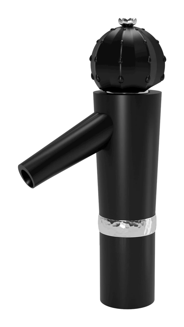 Extended basin mixer matt black / chrome Cactus — SOPAL 06HGAA4