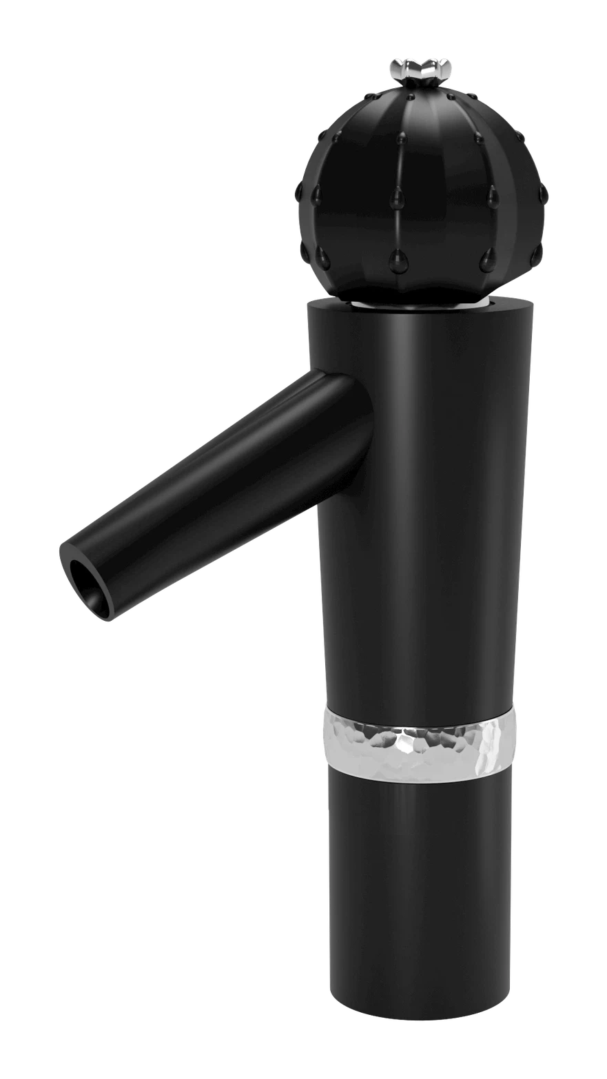 Mitigeur de lavabo long noir mat chromé Cactus — SOPAL 06HGAA4