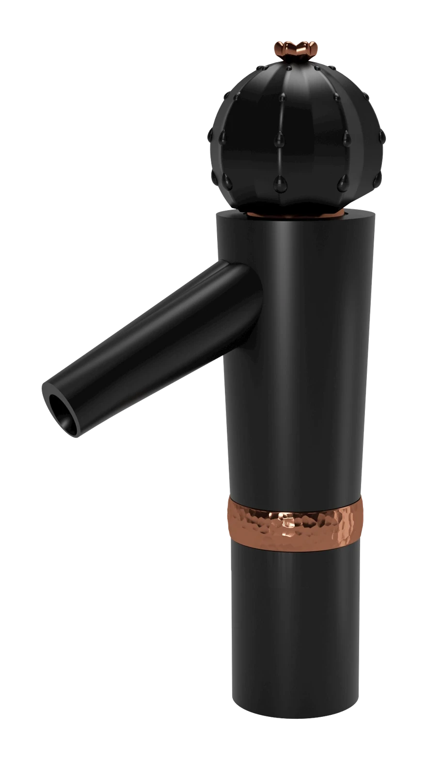 Mitigeur de lavabo long noir mat rose gold Cactus — SOPAL 06HGAAE