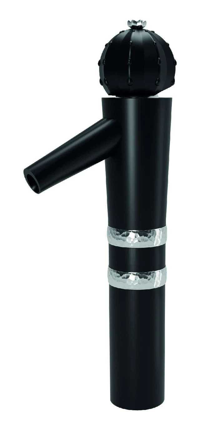 Tall vessel basin mixer matt black / chrome Cactus — SOPAL 06H7AA4