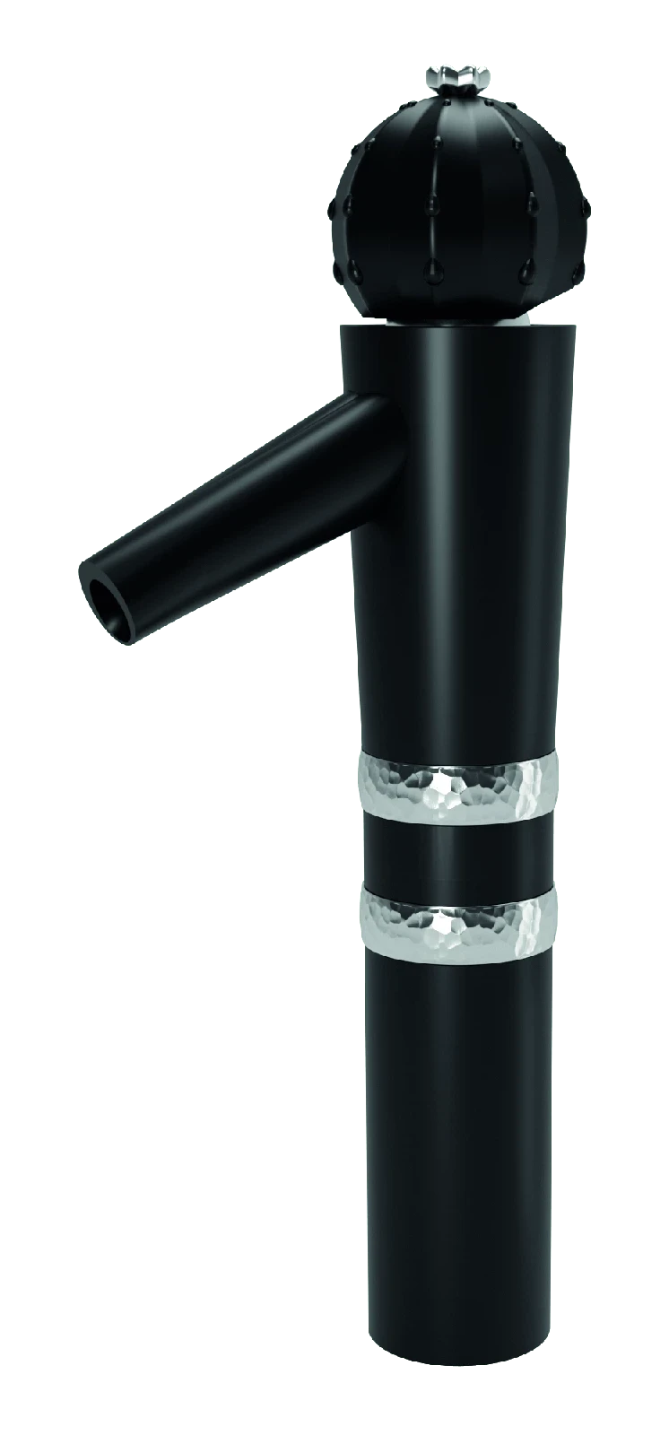Tall vessel basin mixer matt black / chrome Cactus — SOPAL 06H7AA4