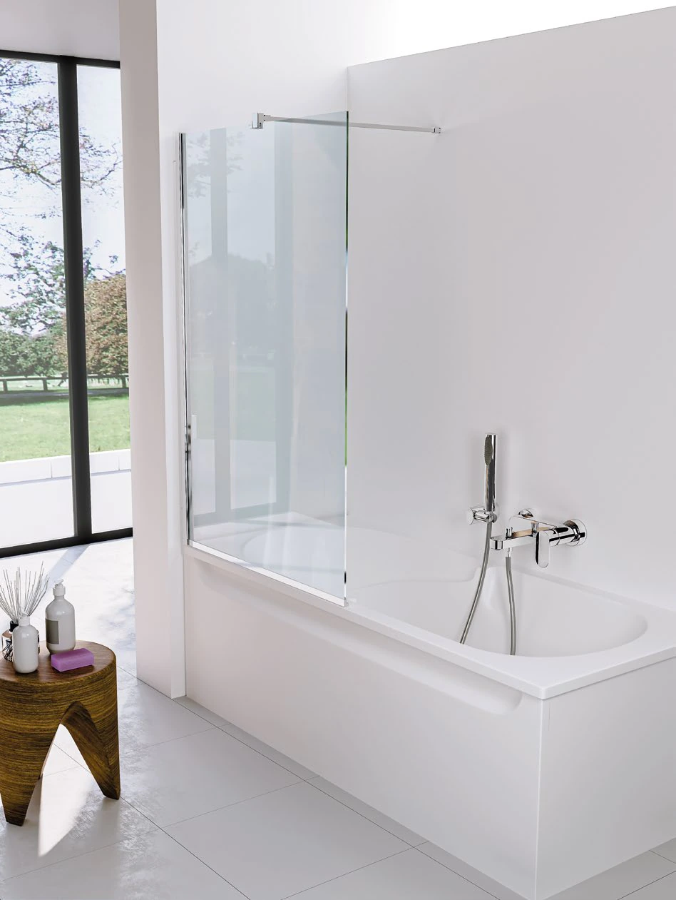 Shower enclosure Niagara bath screen 1 fixed screen — SOPAL