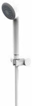 White anti-limescale hand-shower kit — SOPAL 10BLA10