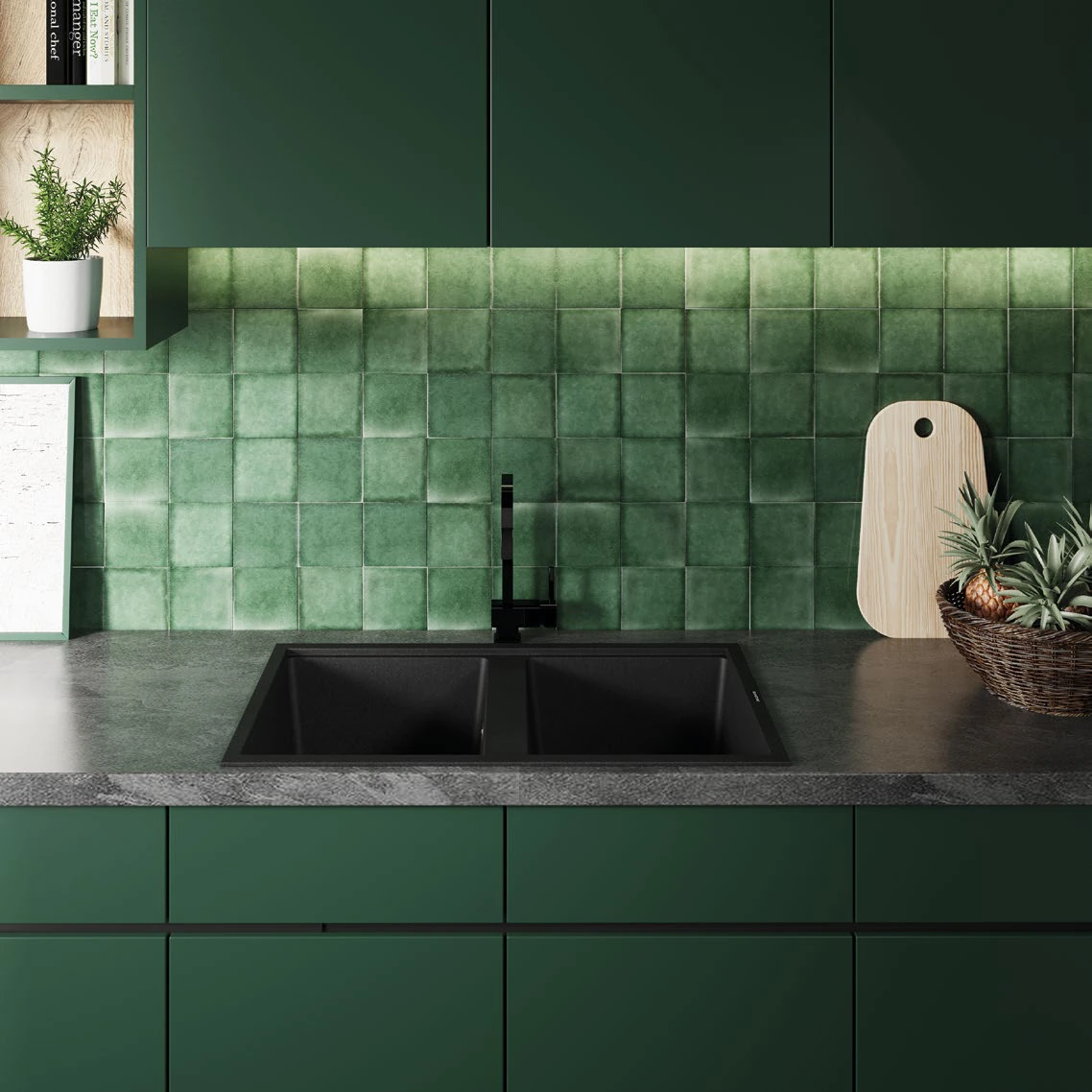 Prismo double-bowl sink — SANISTONE