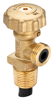 SOPAL — Manual LPG cylinder valve with male outlet and Ø40 handwheel