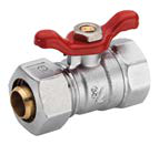 SOPAL — Male-female ball valve with butterfly handle for multilayer pipe — 01FLA03